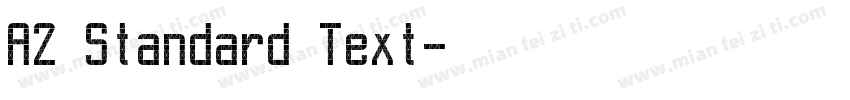 A2 Standard Text字体转换